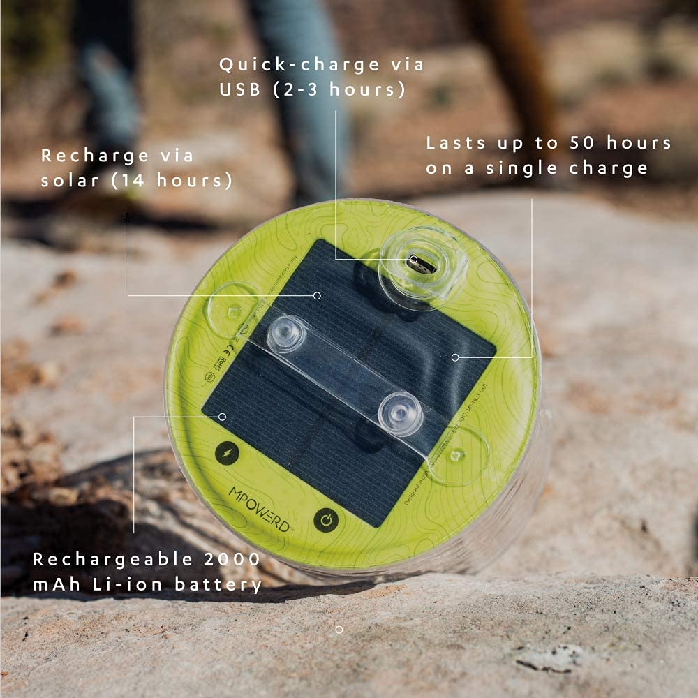 Luci Pro Outdoor 2.0: 150 Lumens, Usb-C Charging, Clear Finish + White Leds