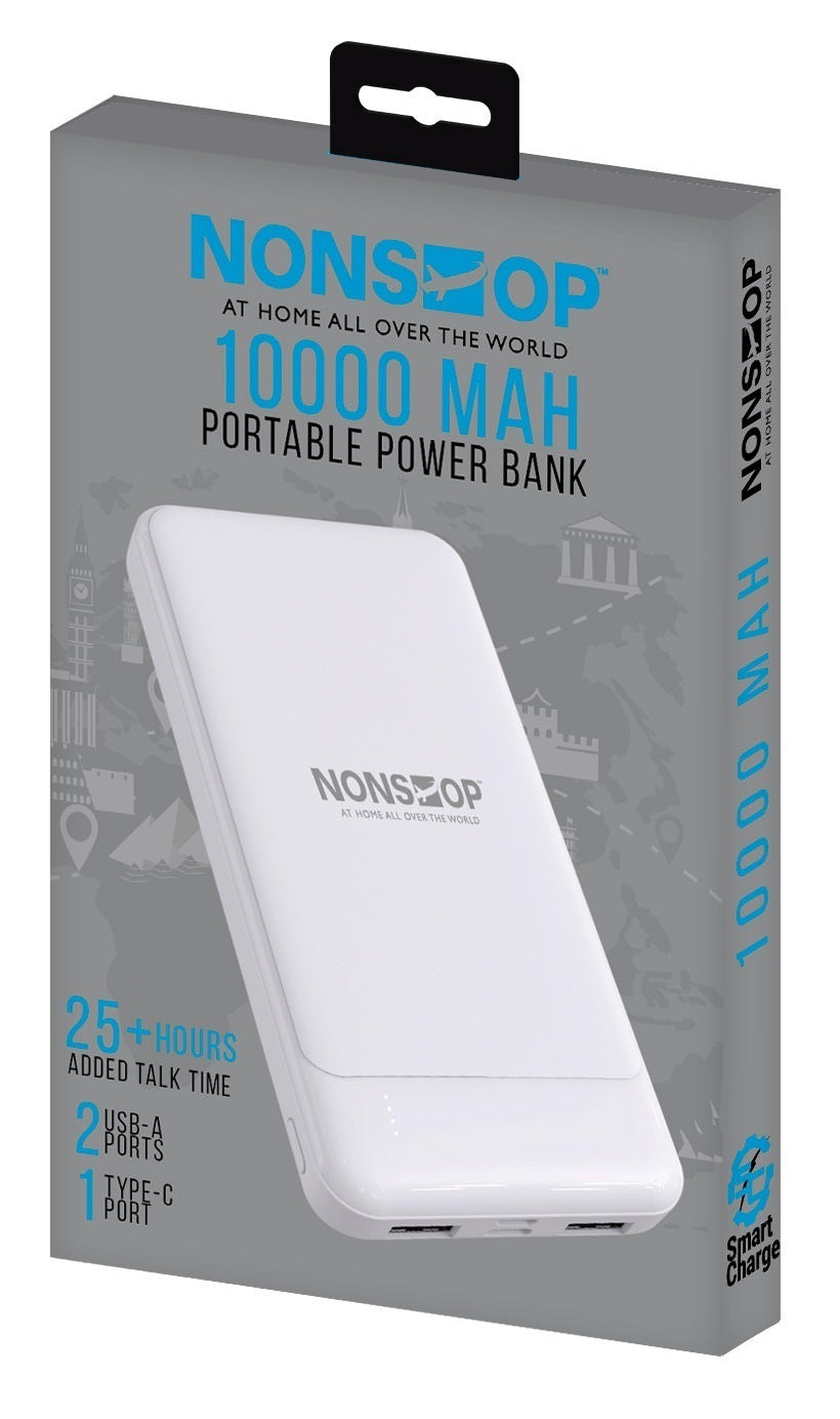 10000 MAH White