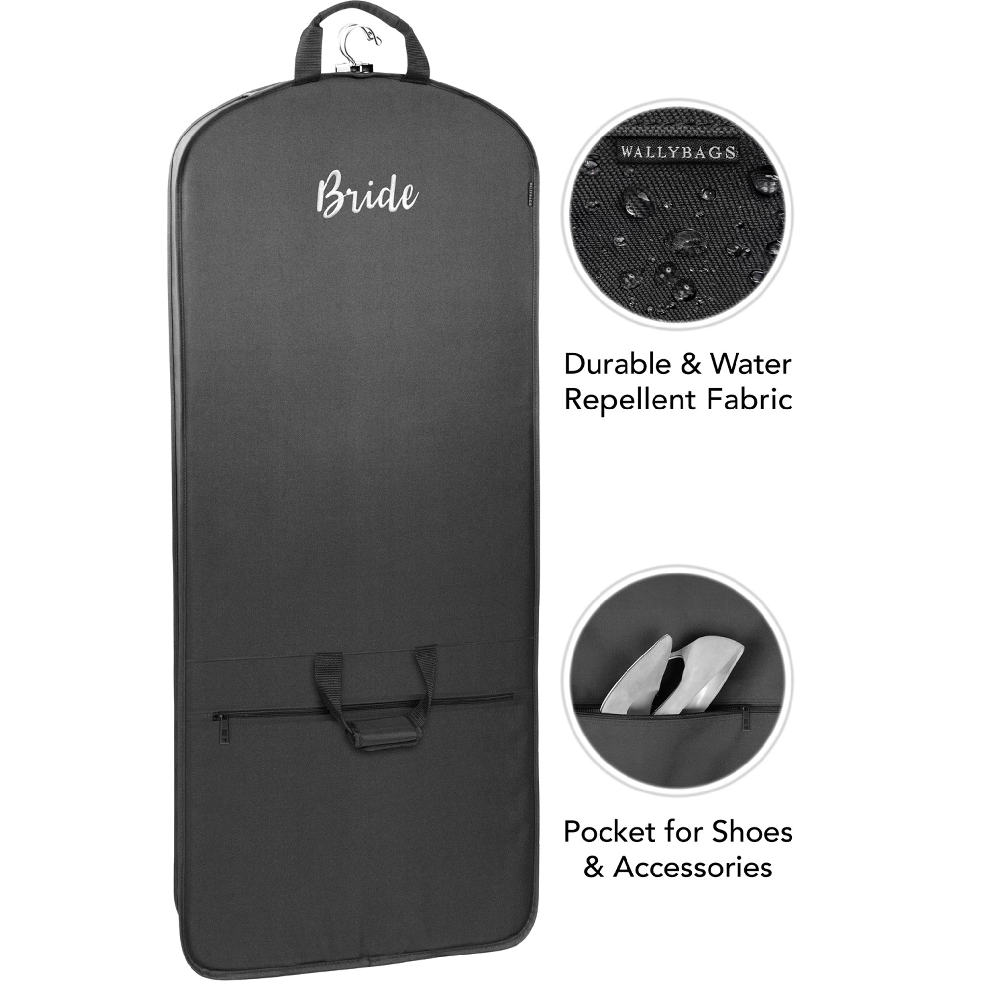 Black - B1, Bride embroidery