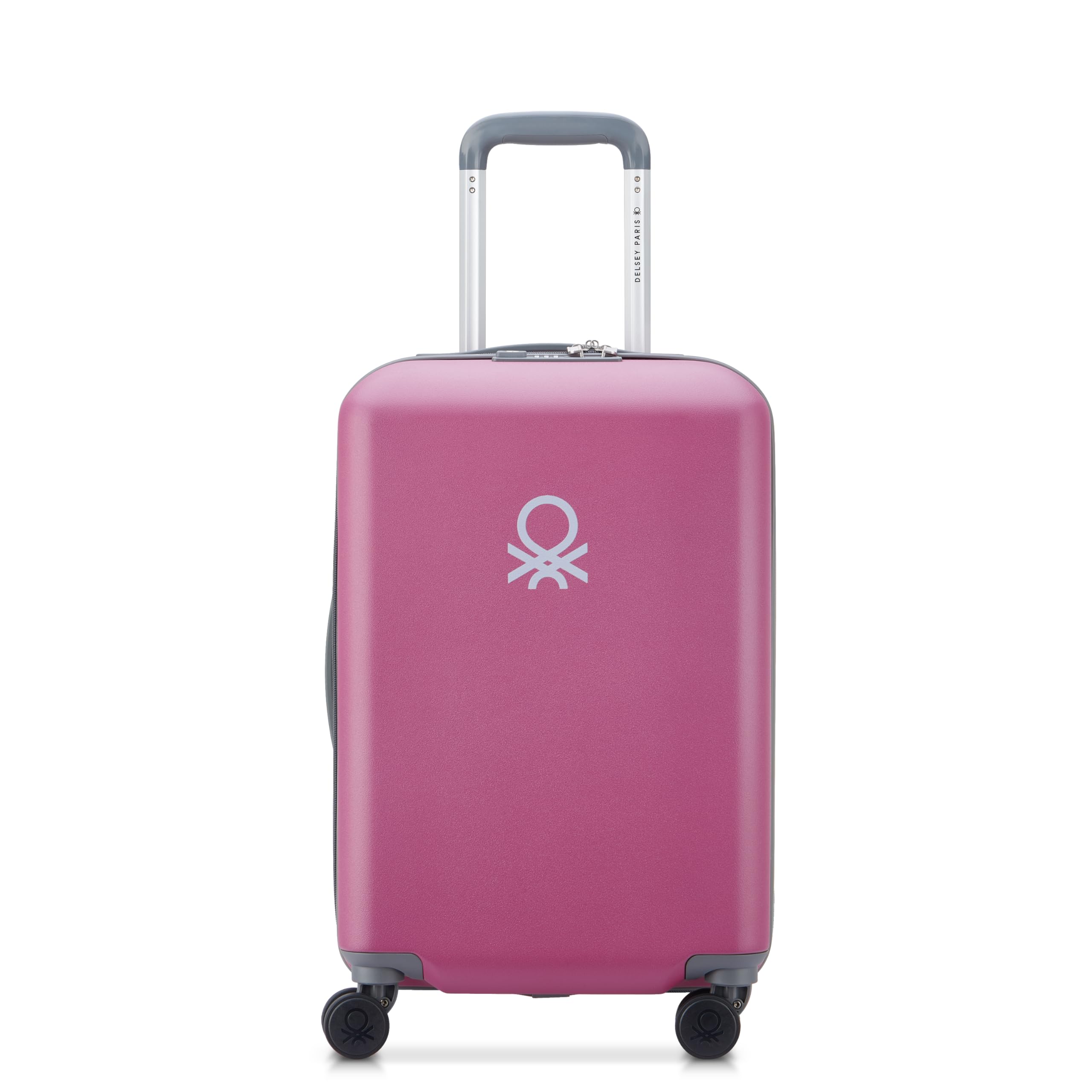 United Colors of Benetton UCB Hardside Luggage with Spinner Wheels Carry On 19 Inch Pink
