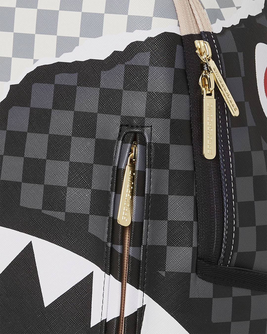 lv black checkered backpack