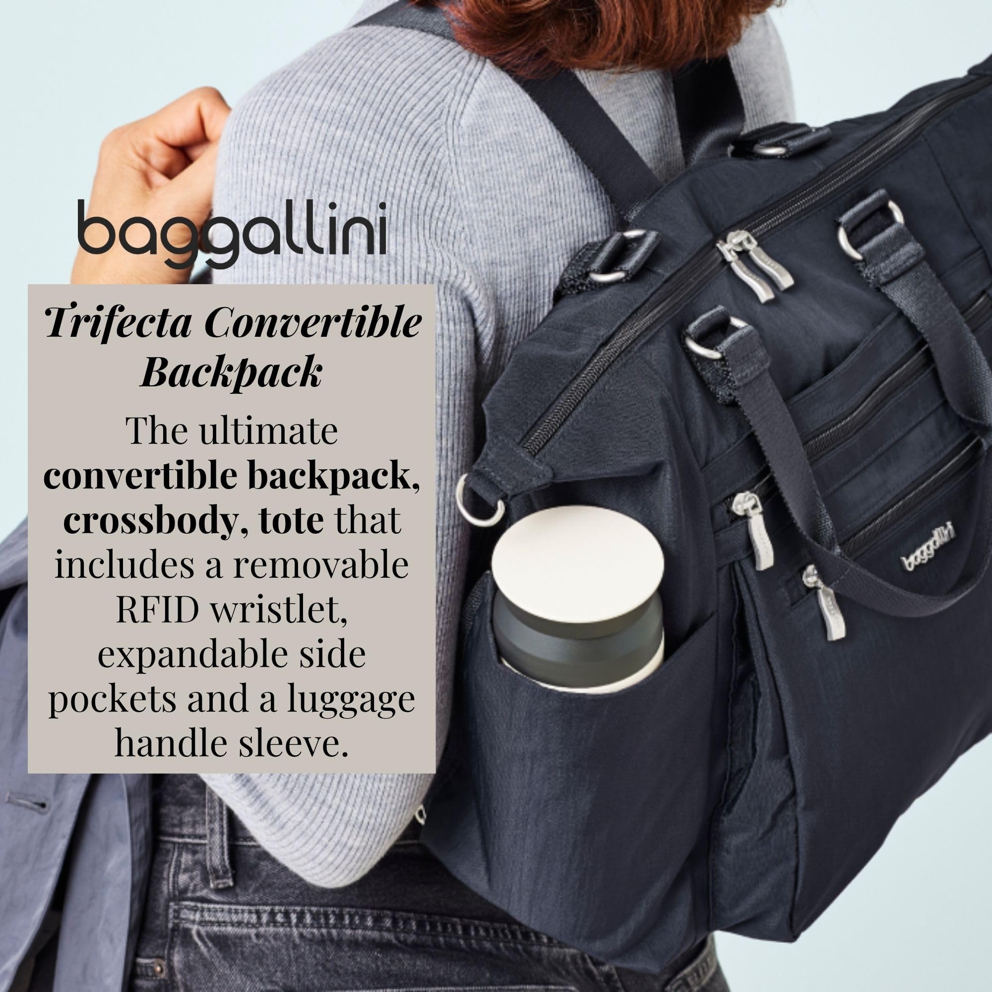 Baggallini Trifecta Convertible Backpack – Luggage Online