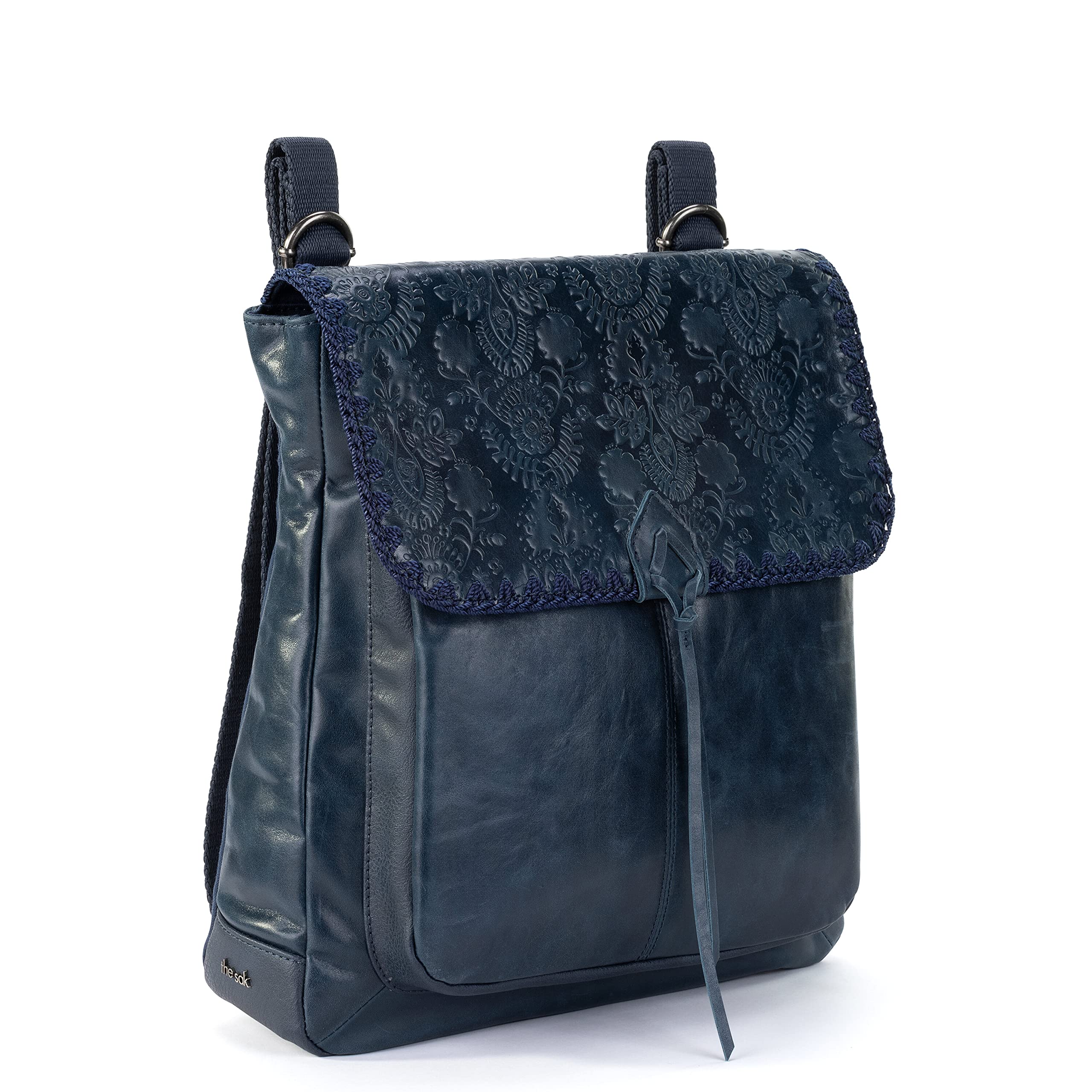 Indigo Floral Embossed