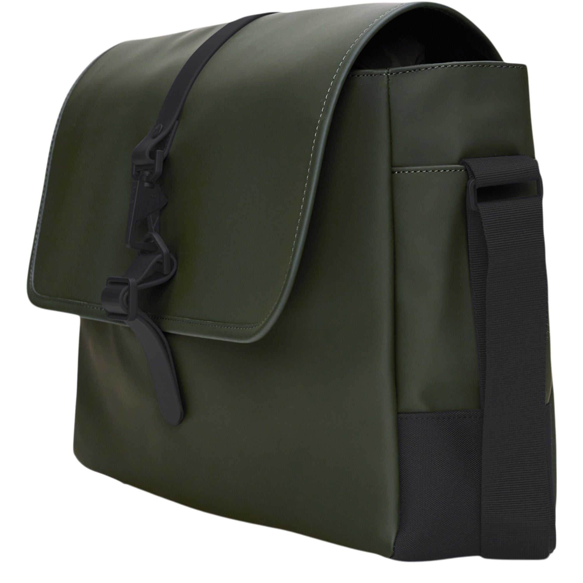 Rains Black Messenger Bag