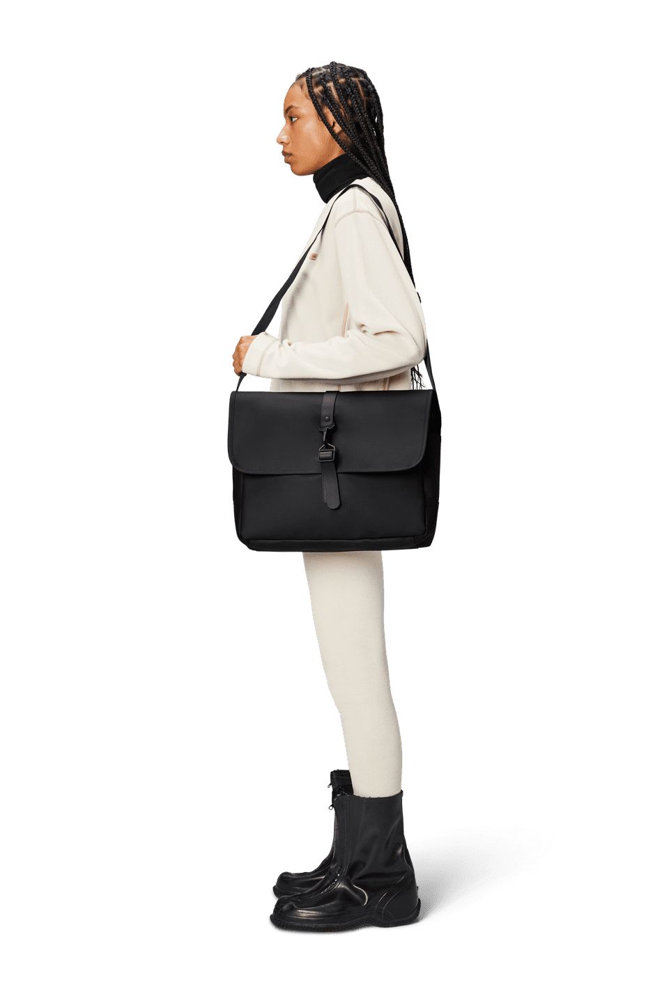 black rains bag Rains Black Messenger Bag