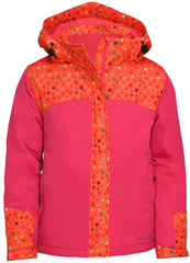 North Star Print Clementine/Fuchsia