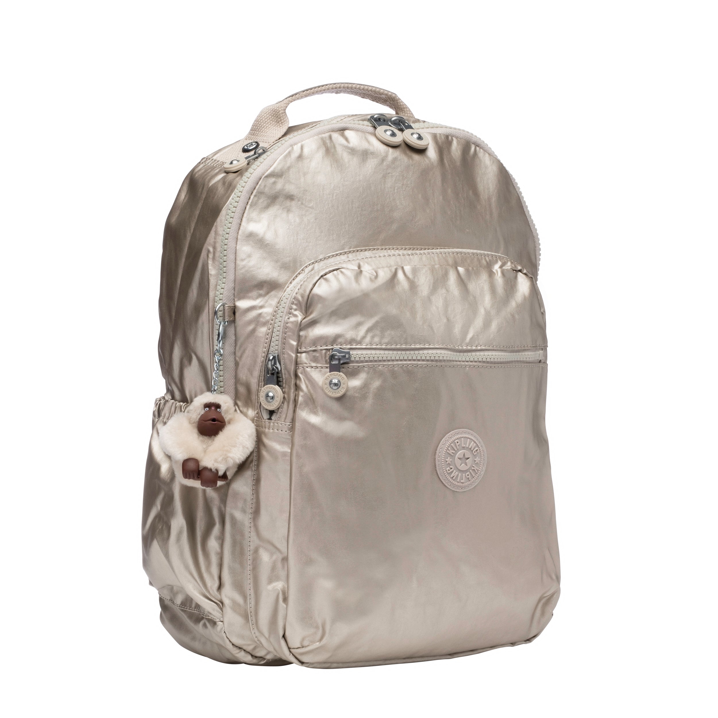Sparkly Gold Kipling Backpack Kipling Seoul Go Laptop Backpack