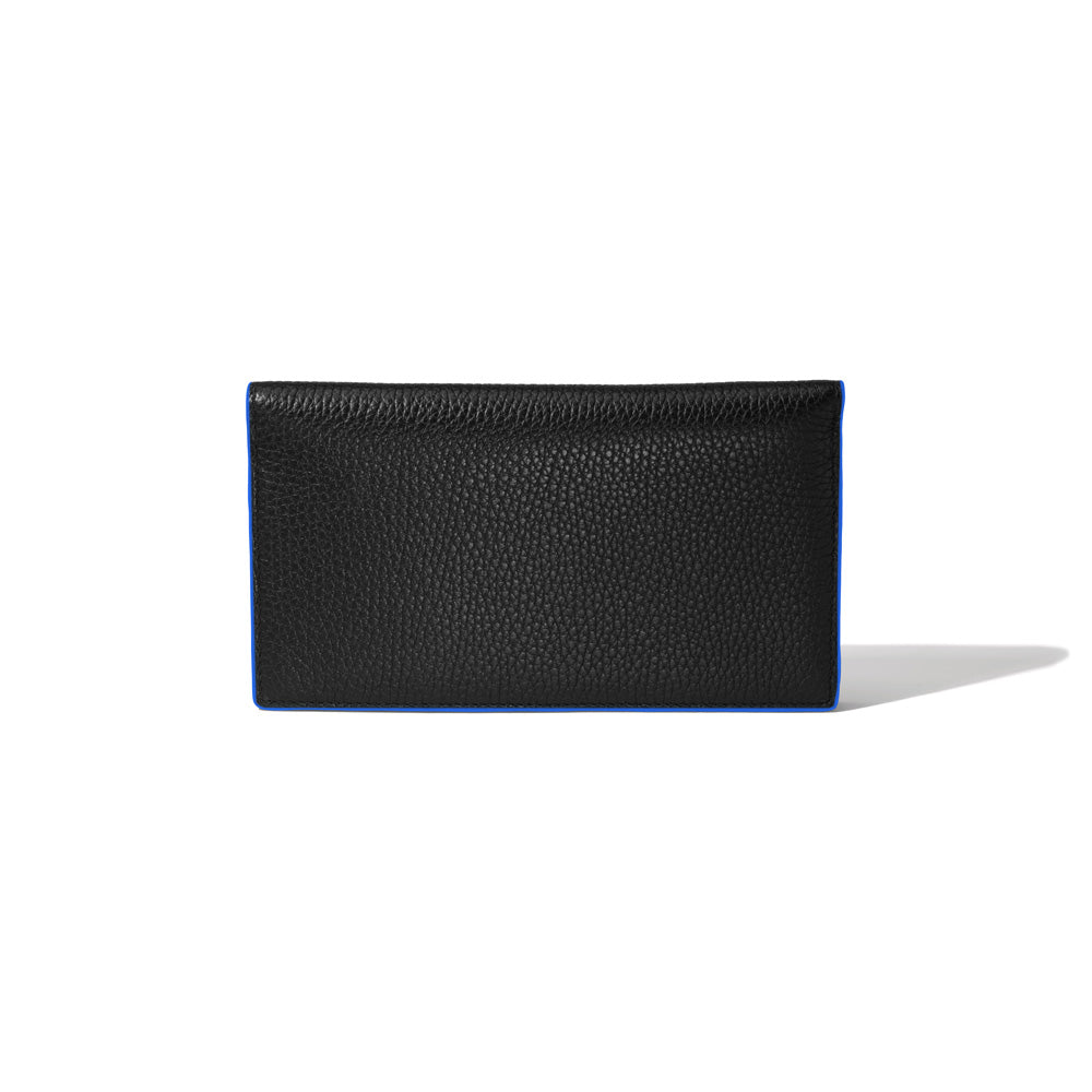 Solid Black with Cobalt Blue Edging