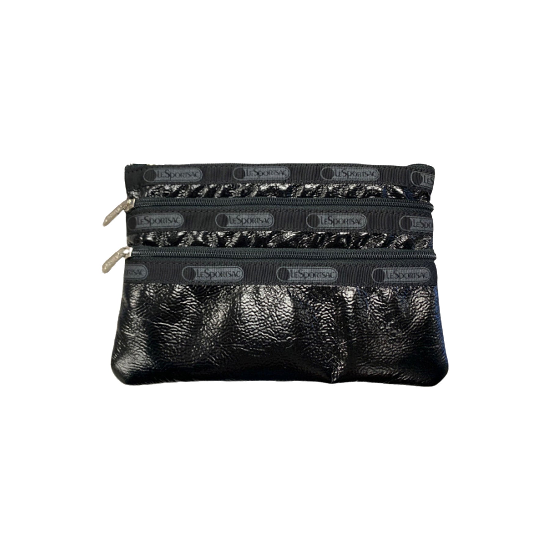 Black Crinkle Patent