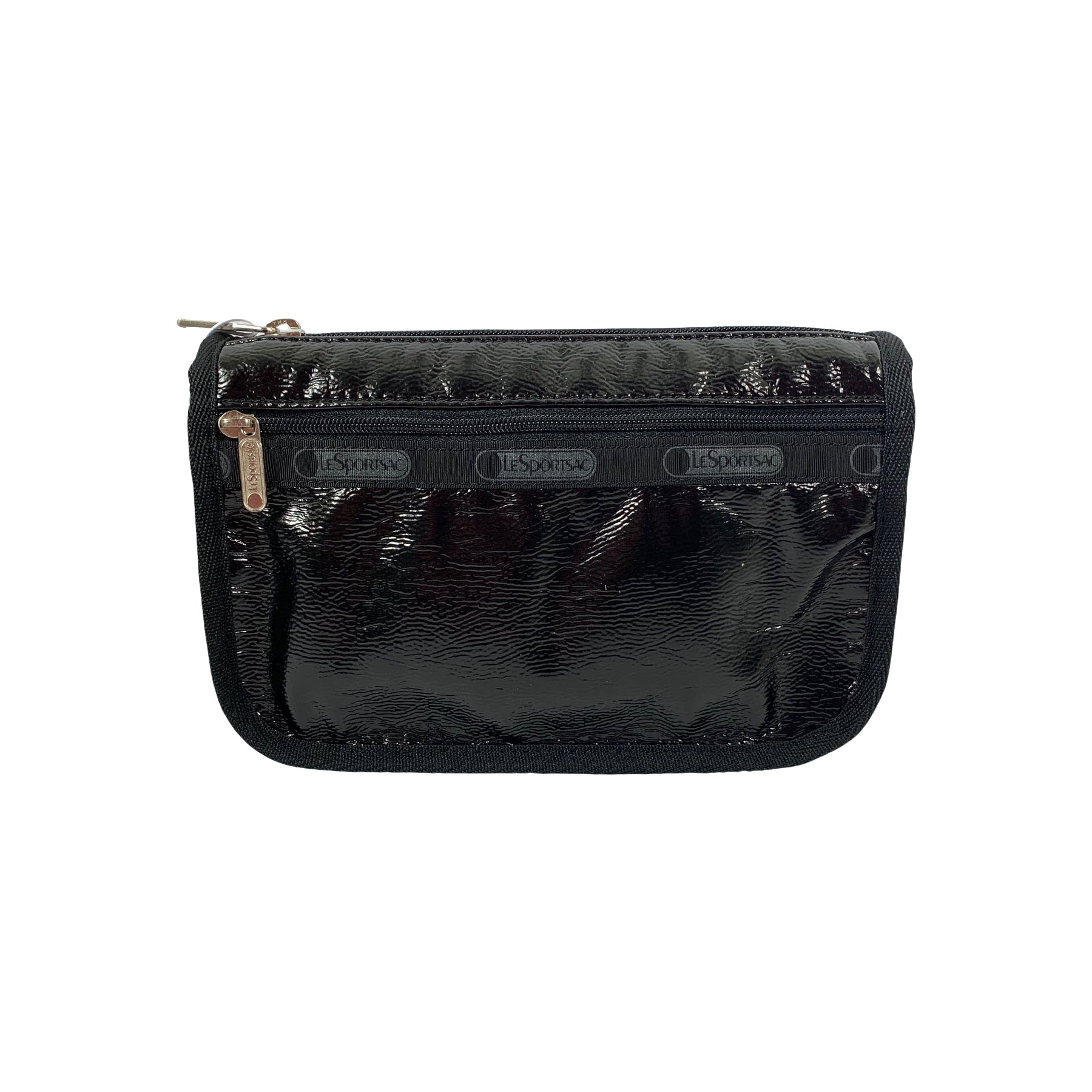 Black Crinkle Patent