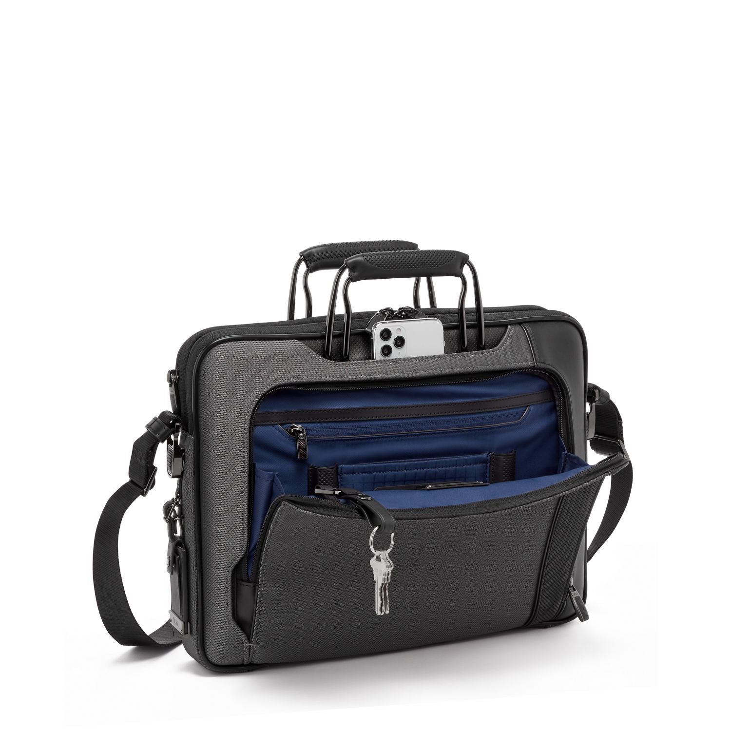 Ambassador briefcase Flap and clasp closure, one handl…