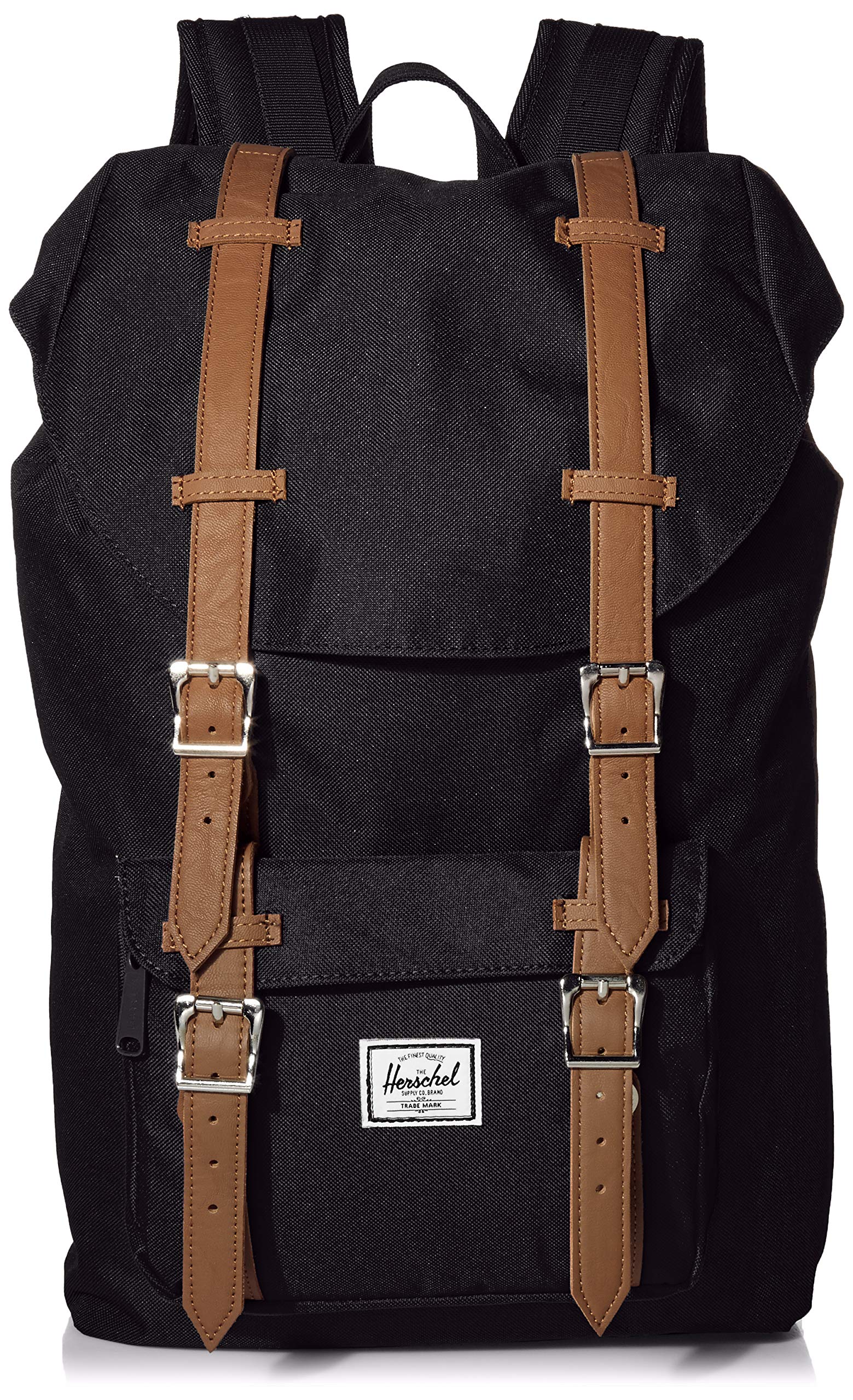 Black/Tan Synthetic Leather