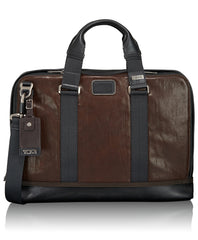 TUMI Alpha Bravo Leather Andrews Slim Brief