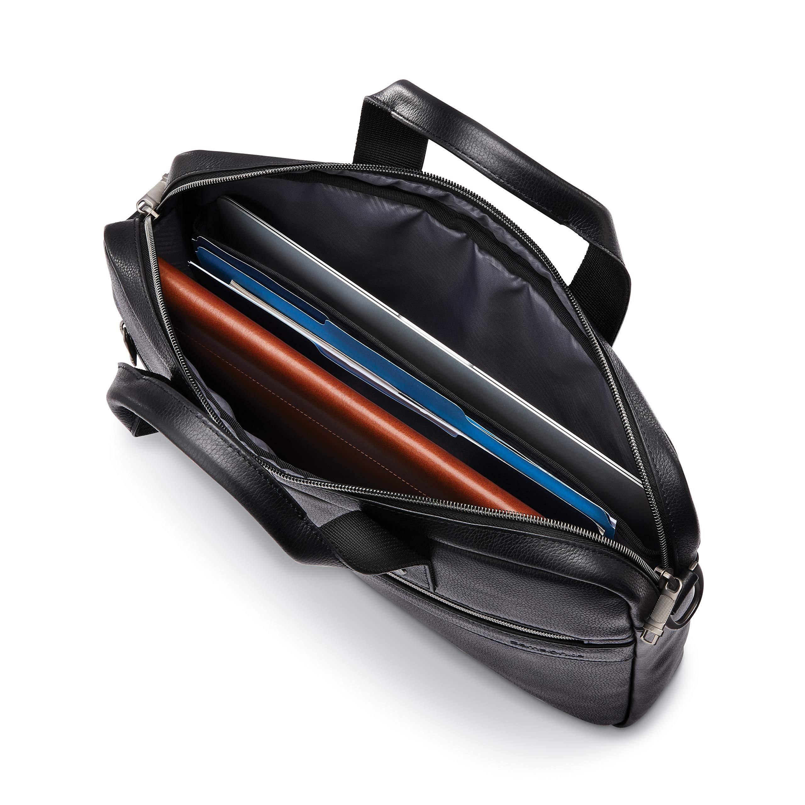Samsonite Classic Leather Slim Brief – Luggage Online