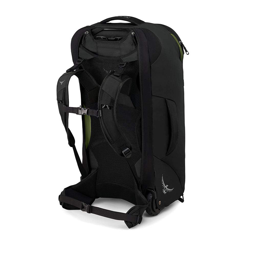 osprey farpoint 65 men's wheeled luggage Fairview 65L Travel Pack - Rolling Backpack Travel Bag Roll it over smooth city pavements or deploy its shoulder straps and waist belt for a comfortable ride when the terrain gets rougher Osprey Unisex Farpoint Fairview Wheels