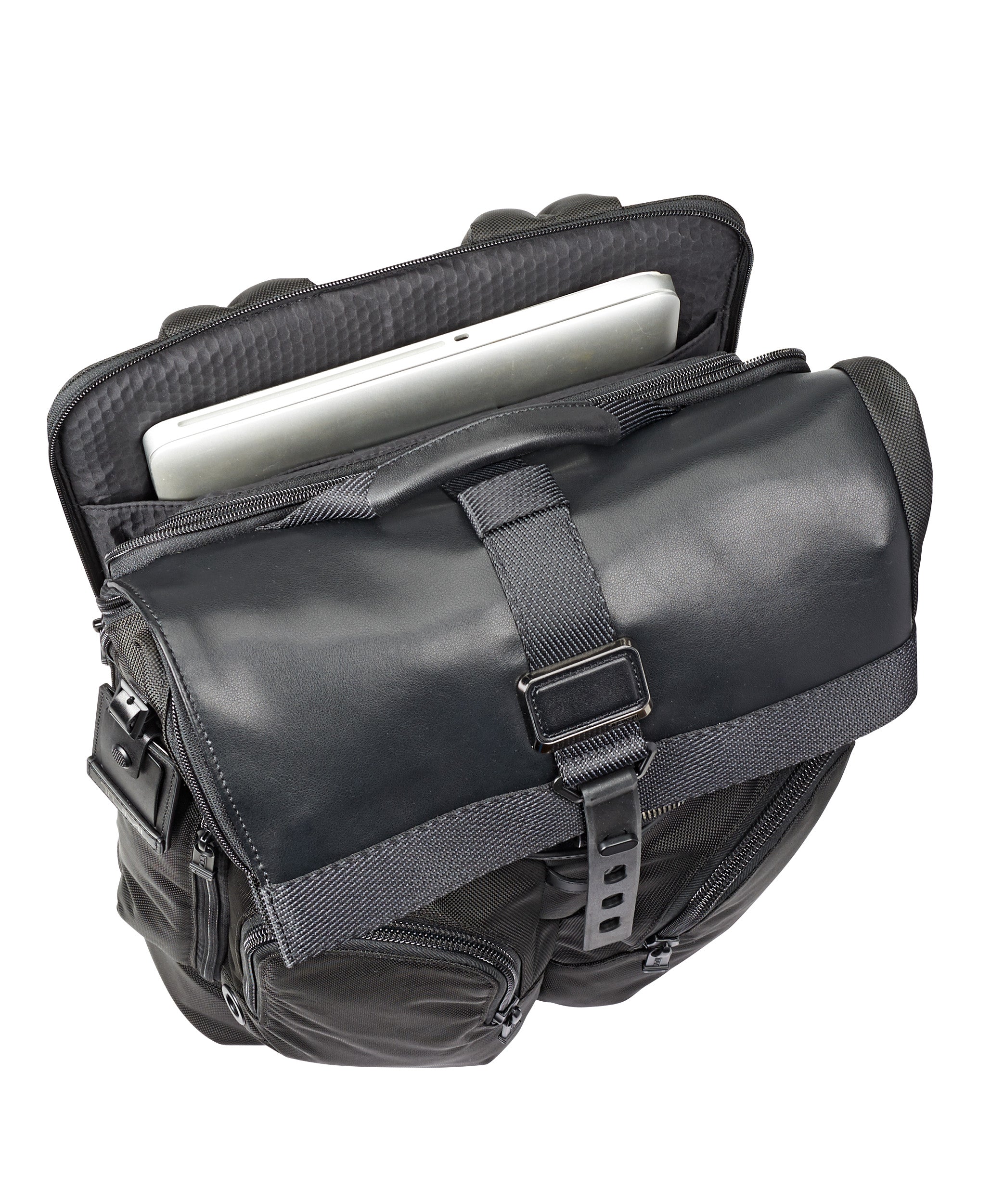 tumi alpha bravo london roll top backpack black TUMI Alpha Bravo London Roll-Top Backpack – Luggage Online