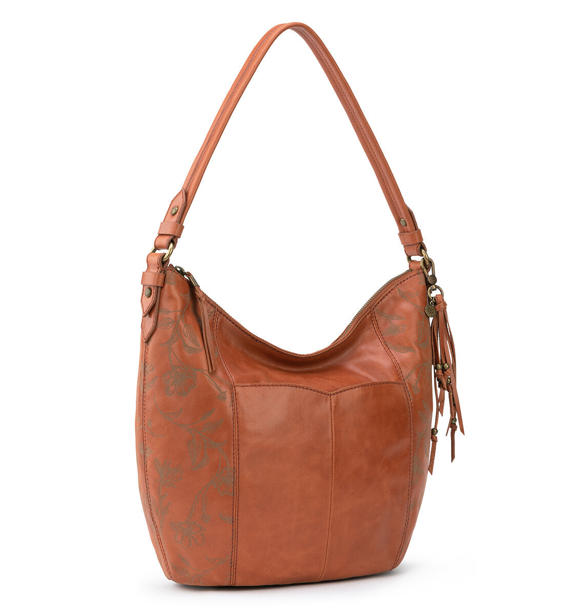 Chestnut Floral Etch