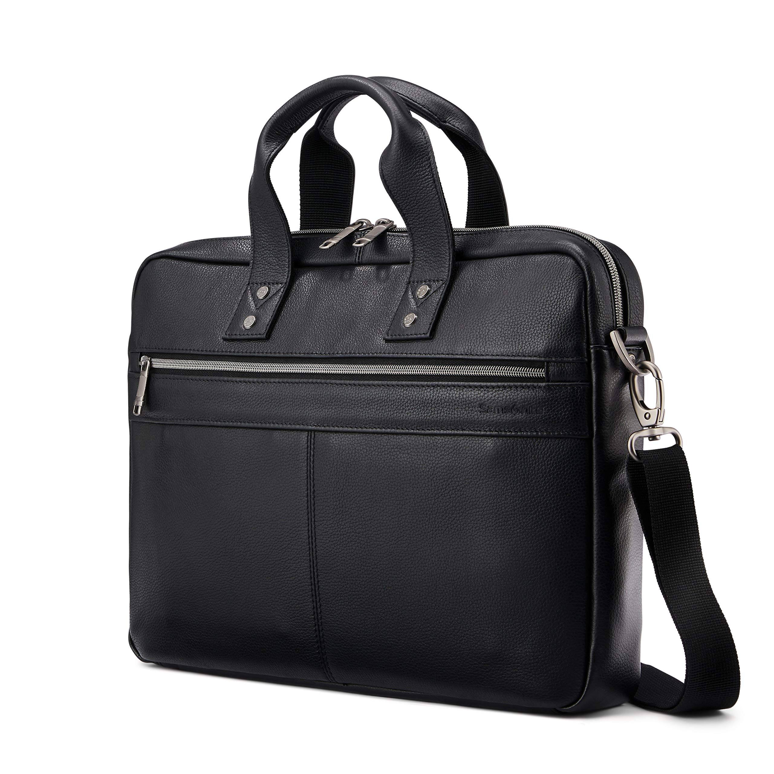 Samsonite Classic Leather Slim Brief – Luggage Online