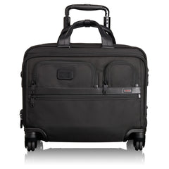 TUMI Alpha Ballistic Travel Men's 4 Wheel Deluxe Brief with Laptop Case