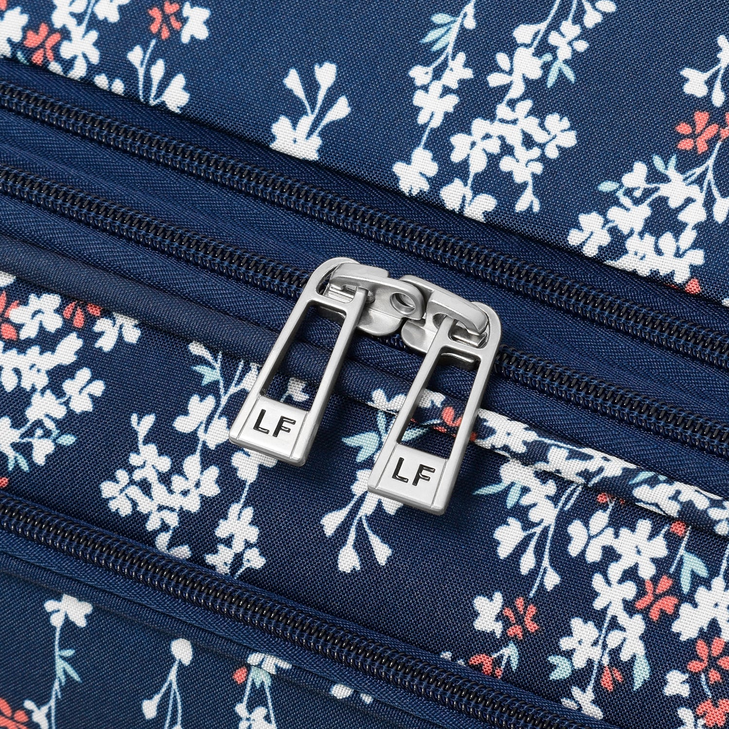 Navy White Floral
