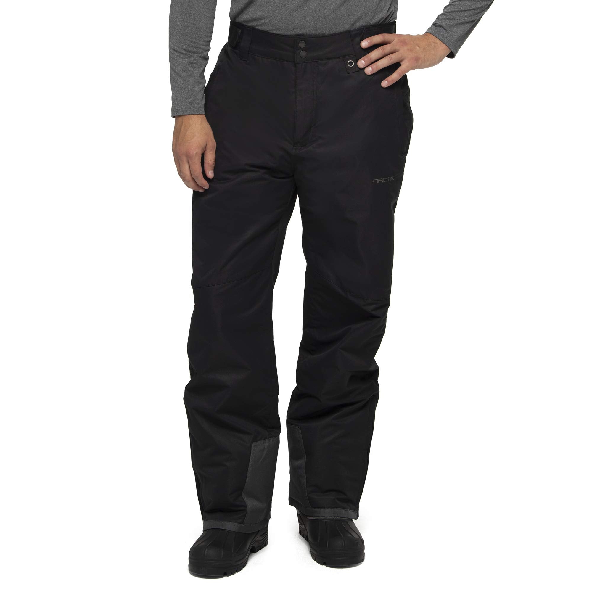 Arctix Men's Essential Snow Pants, Black, X-Large (40-42W 28L)