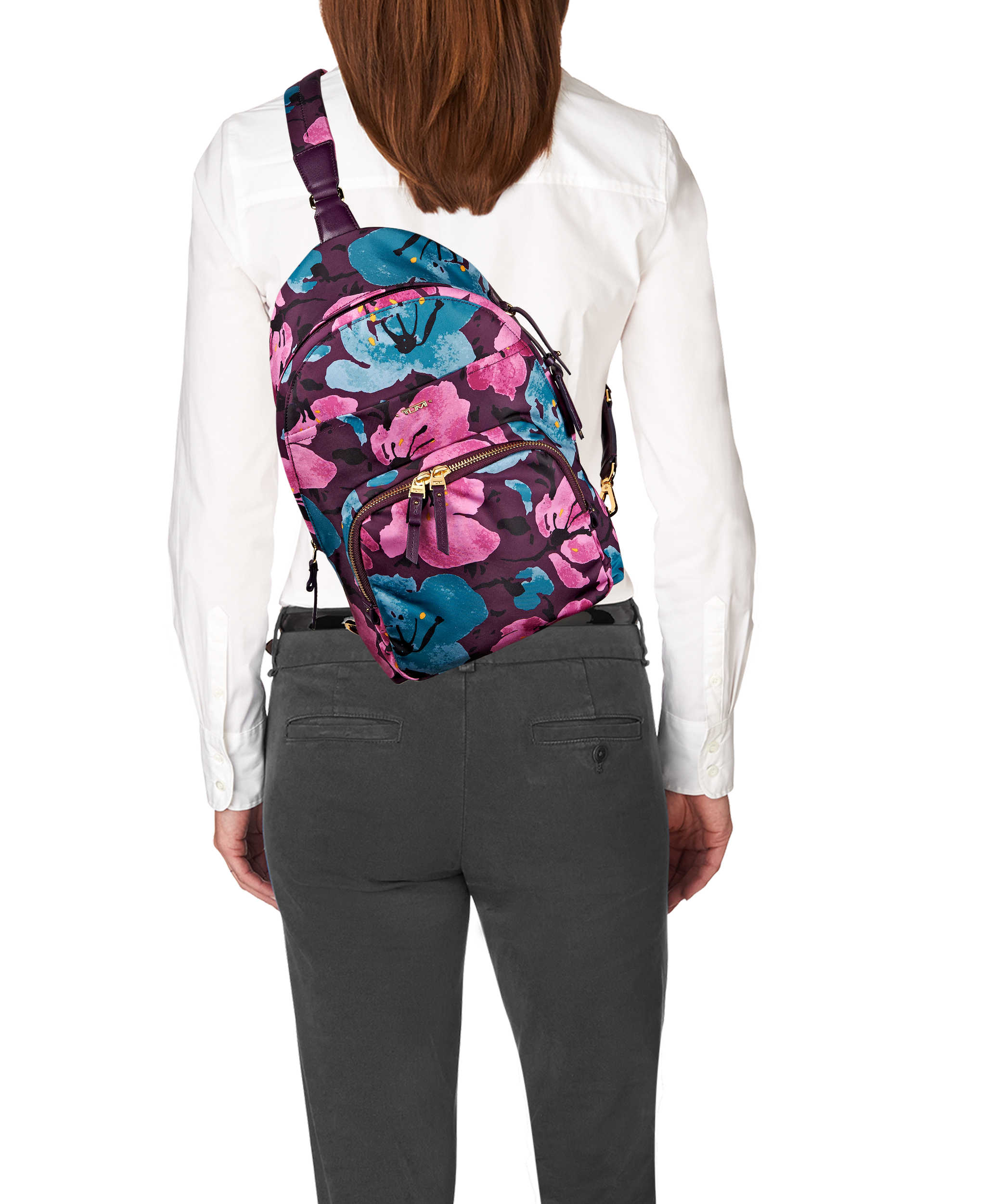 TUMI Voyageur Brive Sling Backpack Peony Floral – Luggage Online