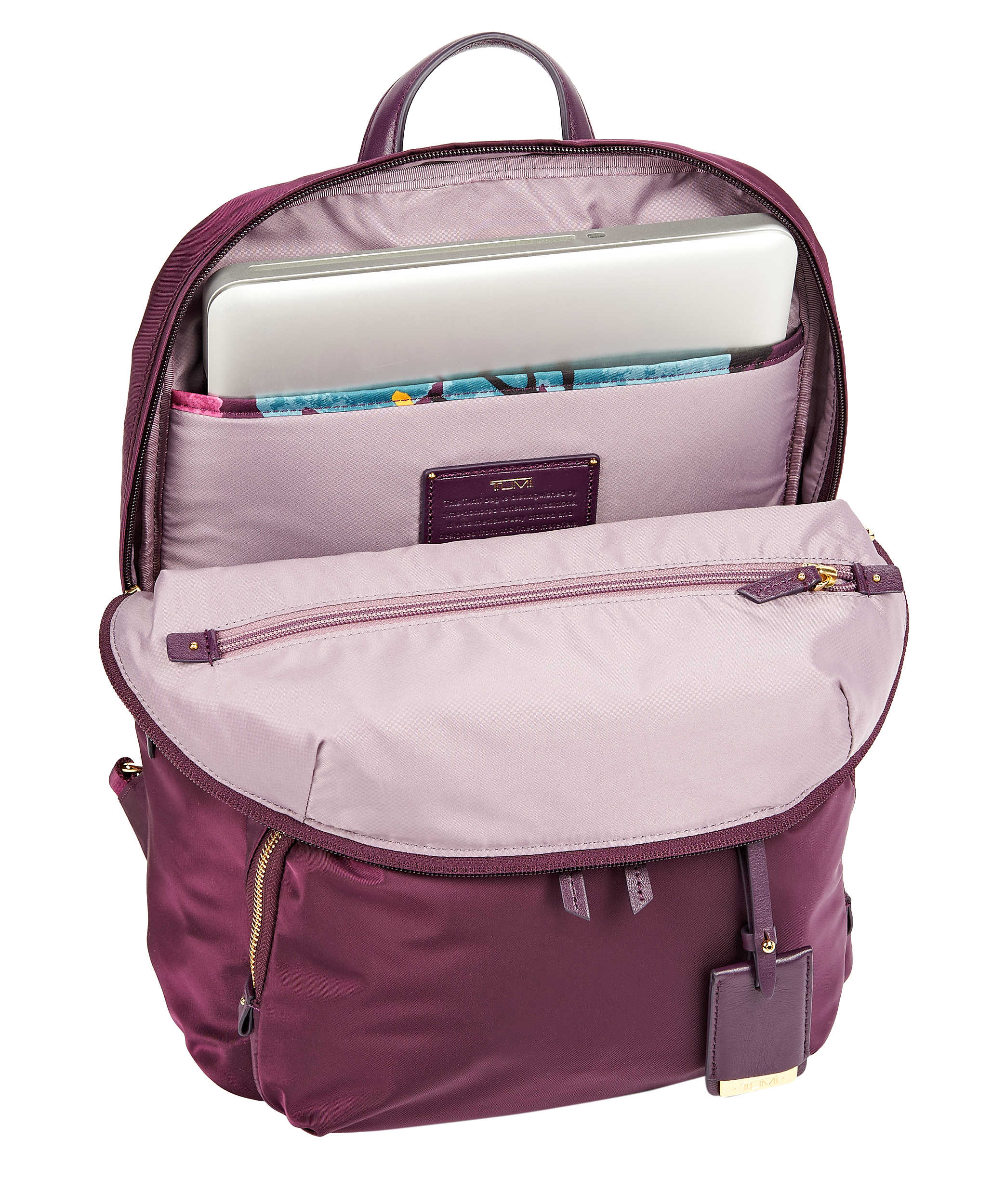tumi backpack voyageur halle TUMI Voyageur Halle Backpack Aubergine – Luggage Online