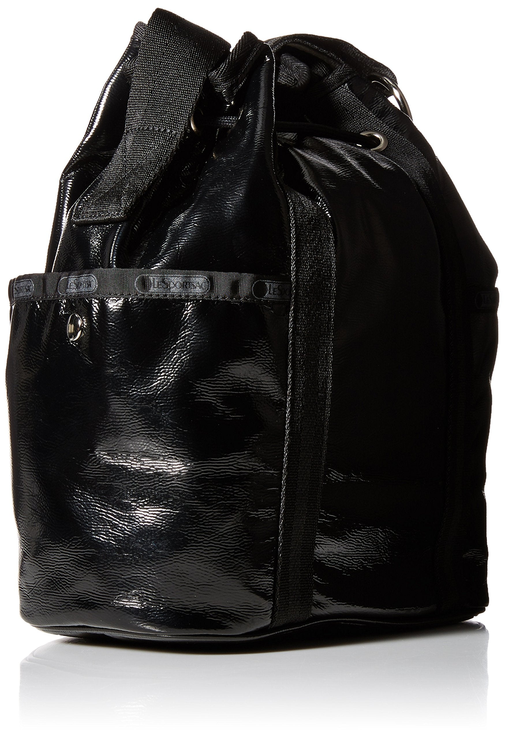 Black Crinkle Patent