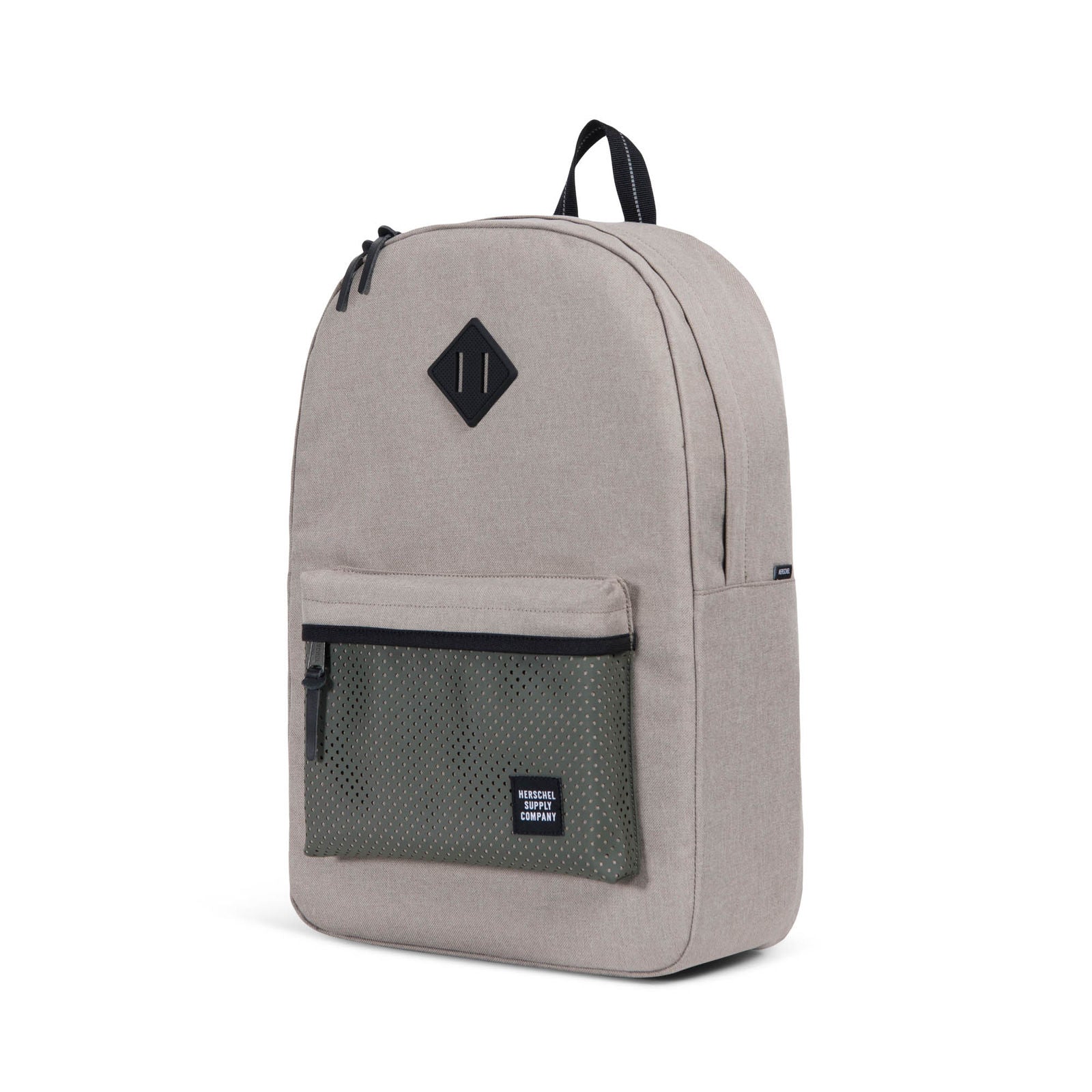 Light Khaki Crosshatch/Forest Night/Black Rubber