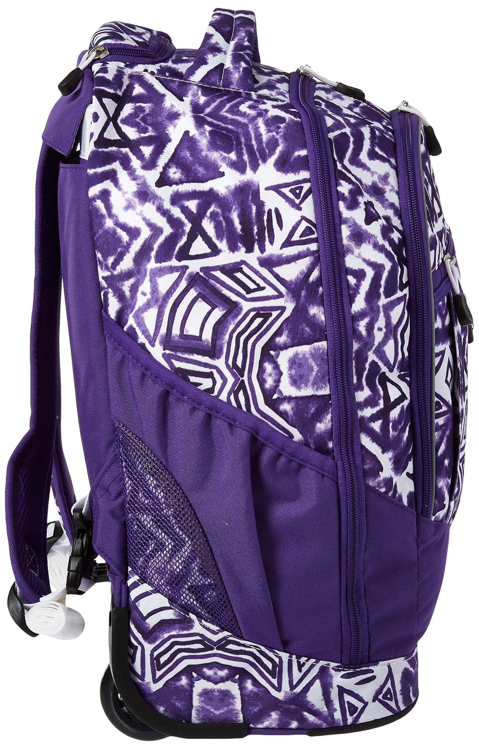 Shibori/Deep Purple/White