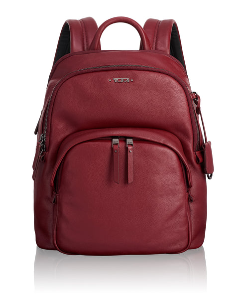 Tumi Voyageur Dori Backpack in a vibrant red/raspberry nylon finish. TUMI - Voyageur Dori Small Laptop Backpack - 12 Inch  main image 3