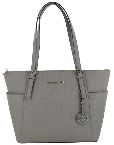 jet set saffiano travel tote bag pearl gray Michael Kors East West Top Zip babyproduct NWT, FACTORY SEALED PINK Two back slip pockets Size:#6/0 - w/ Fish Finder