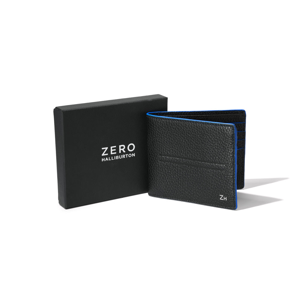 Solid Black with Cobalt Blue Edging