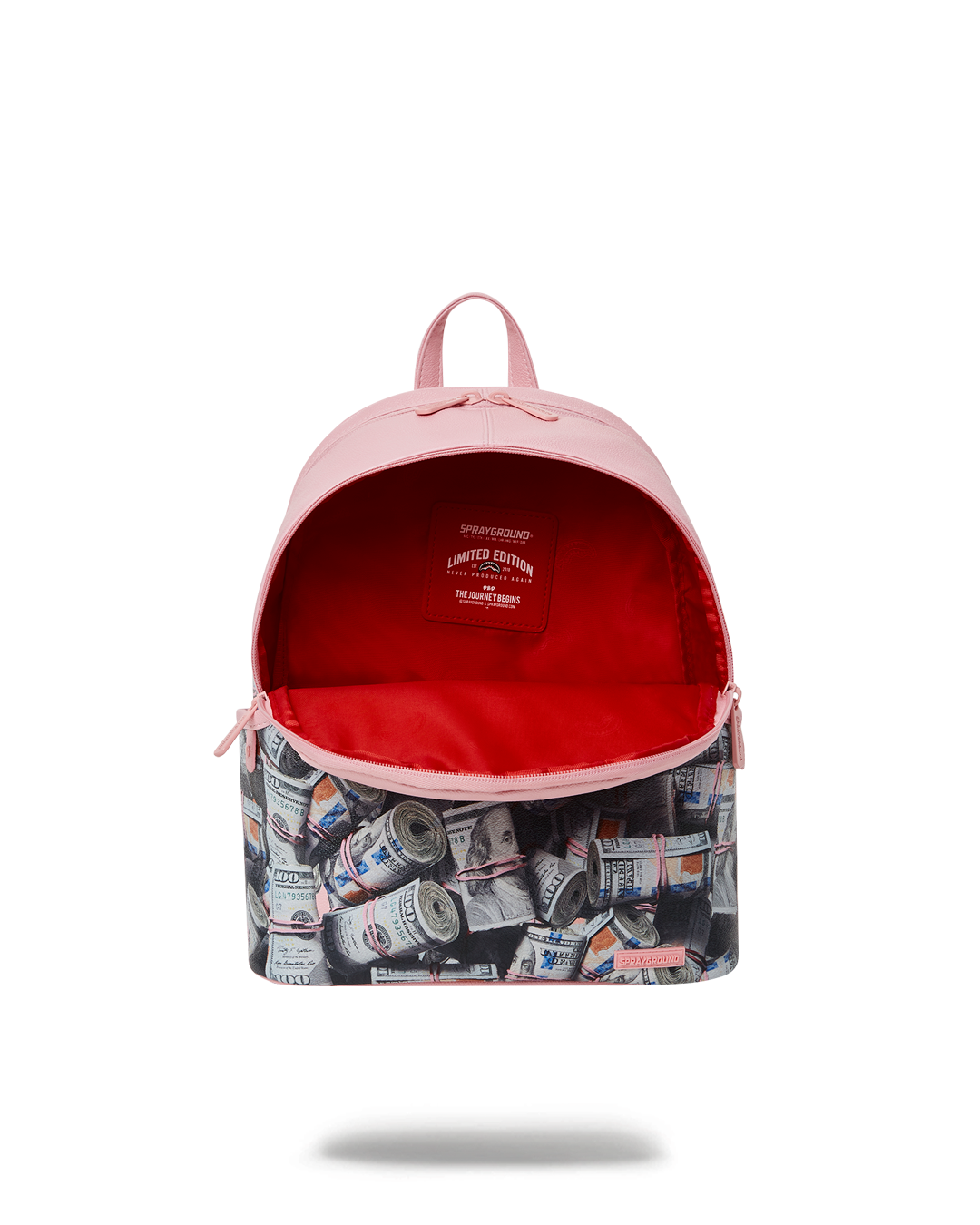 Sprayground Money Checkered Savage Backpack in White