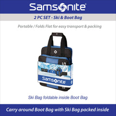 Samsonite Deluxe Ski and Boot Bag /2PC Set