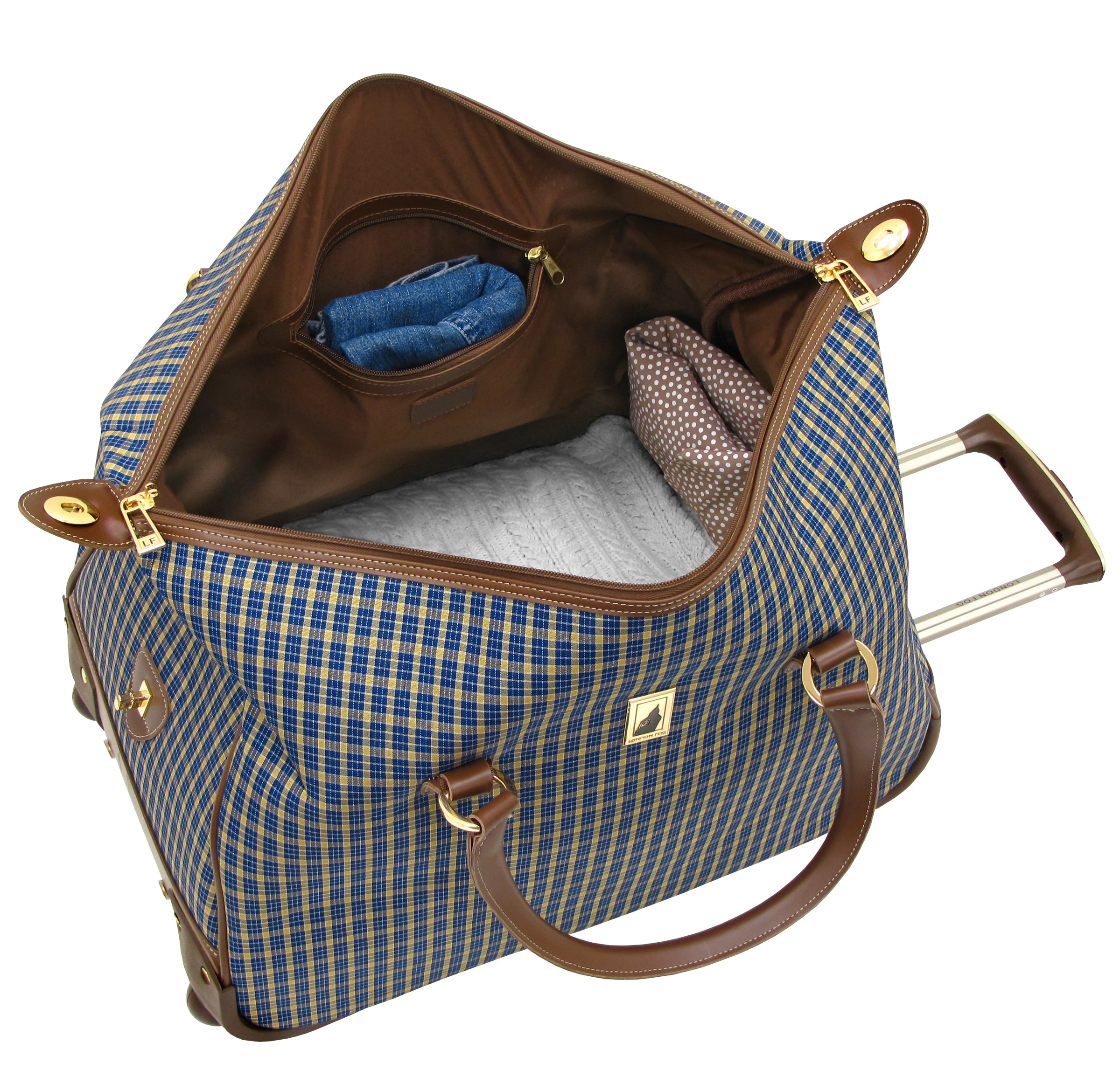 Blue/Tan Plaid