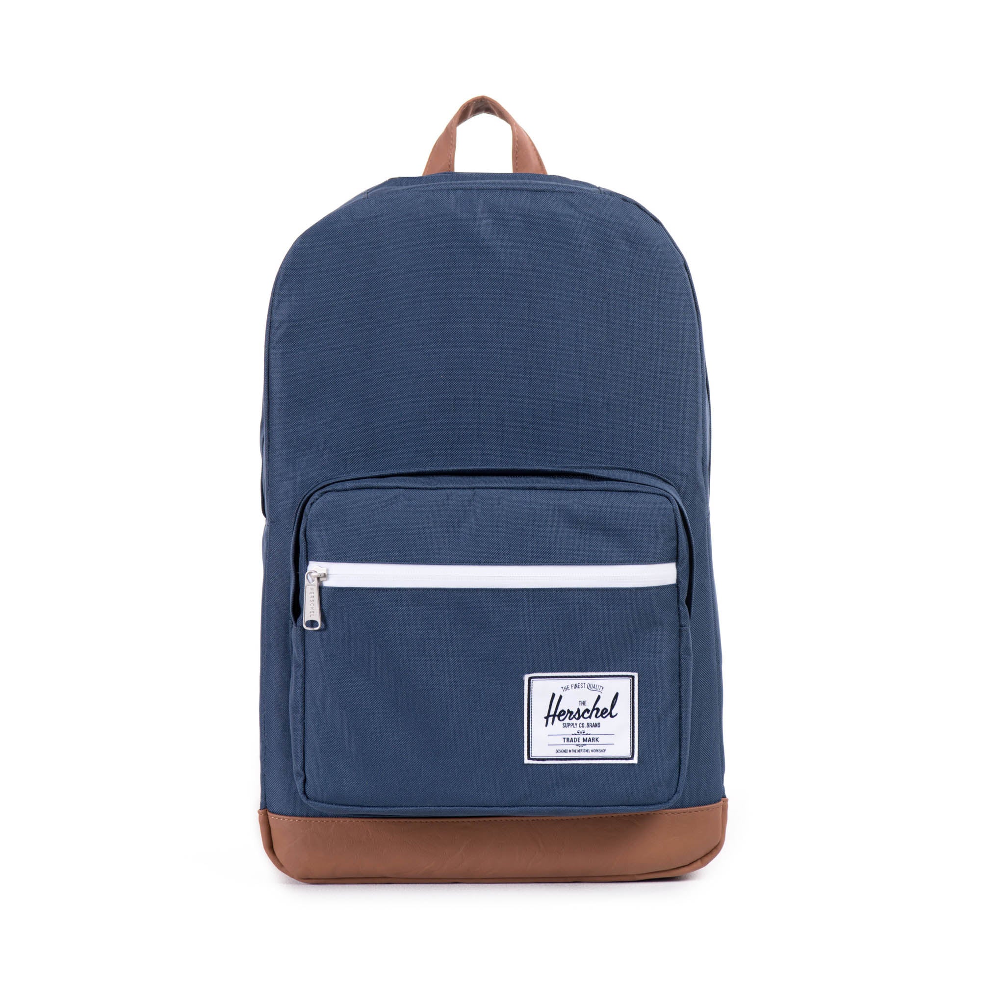 Navy/Tan Synthetic Leather