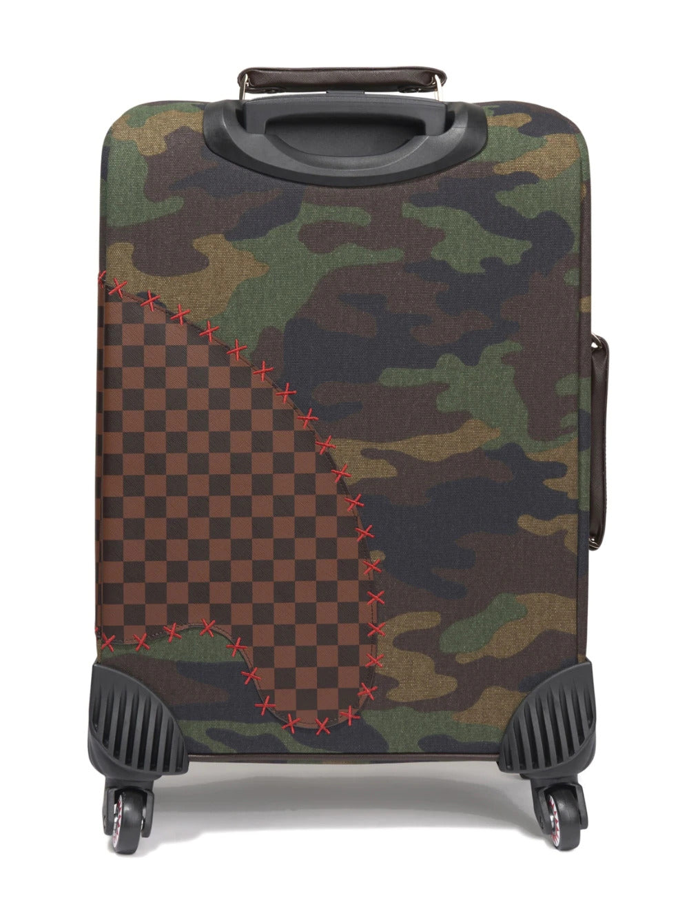 SPRAYGROUND Checks & Camo Teddy Bear Backpack - Camouflage