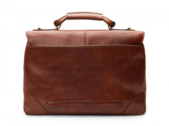 Bosca Dolce Collection Flapover Briefcase - Thumbnail 3