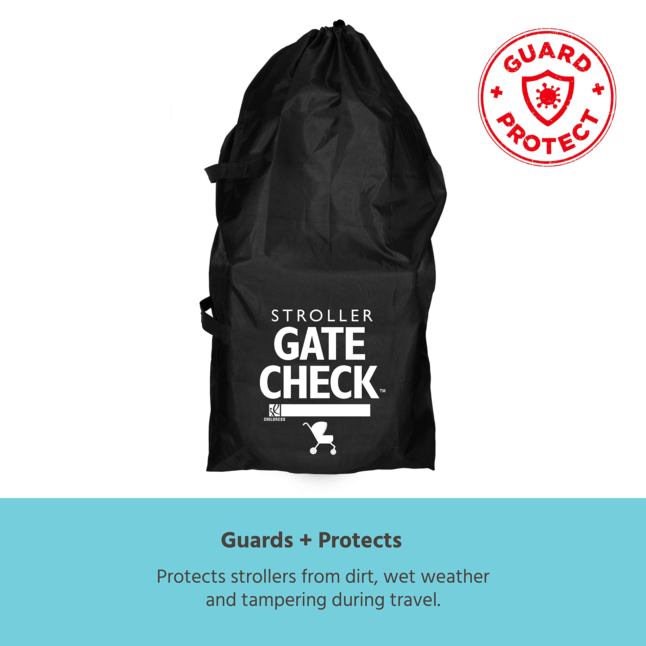 jl childress double stroller bag J.L. Childress Gate Check Bag for Single and Double Strollers (Black)