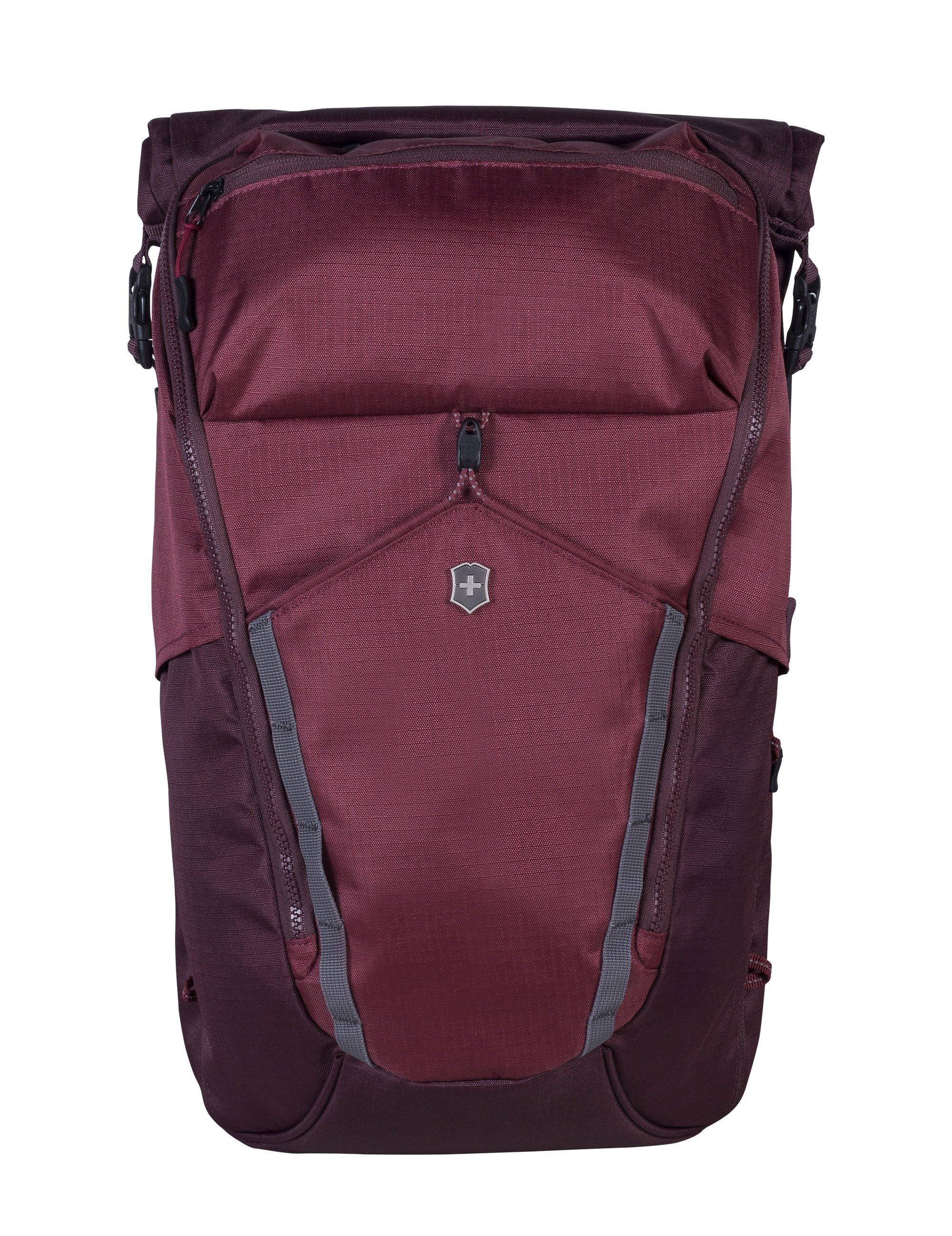 altmont active deluxe duffel laptop backpack Victorinox Portmantos clean lining for toiletries and a large zippered mesh storage compartment ideal for clothing containing two stretch mesh side pockets Victorinox Altmont Active Deluxe Rolltop