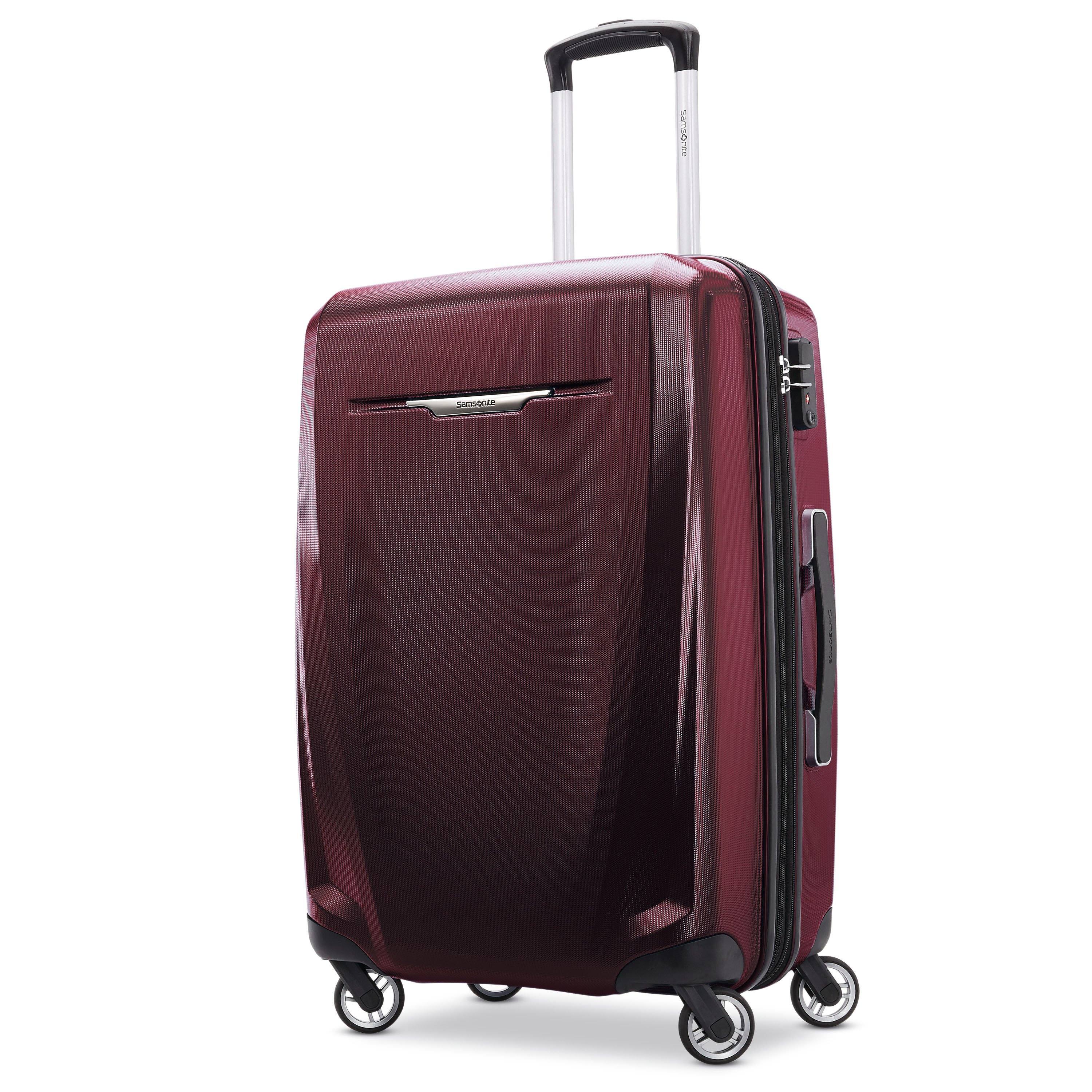Samsonite burgundy luggage outlet