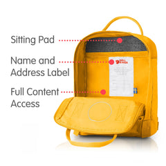 fjallraven kanken warm yellow mini backpack Fjallraven Kanken Mini Daypack Warm Yellow – Luggage Online
