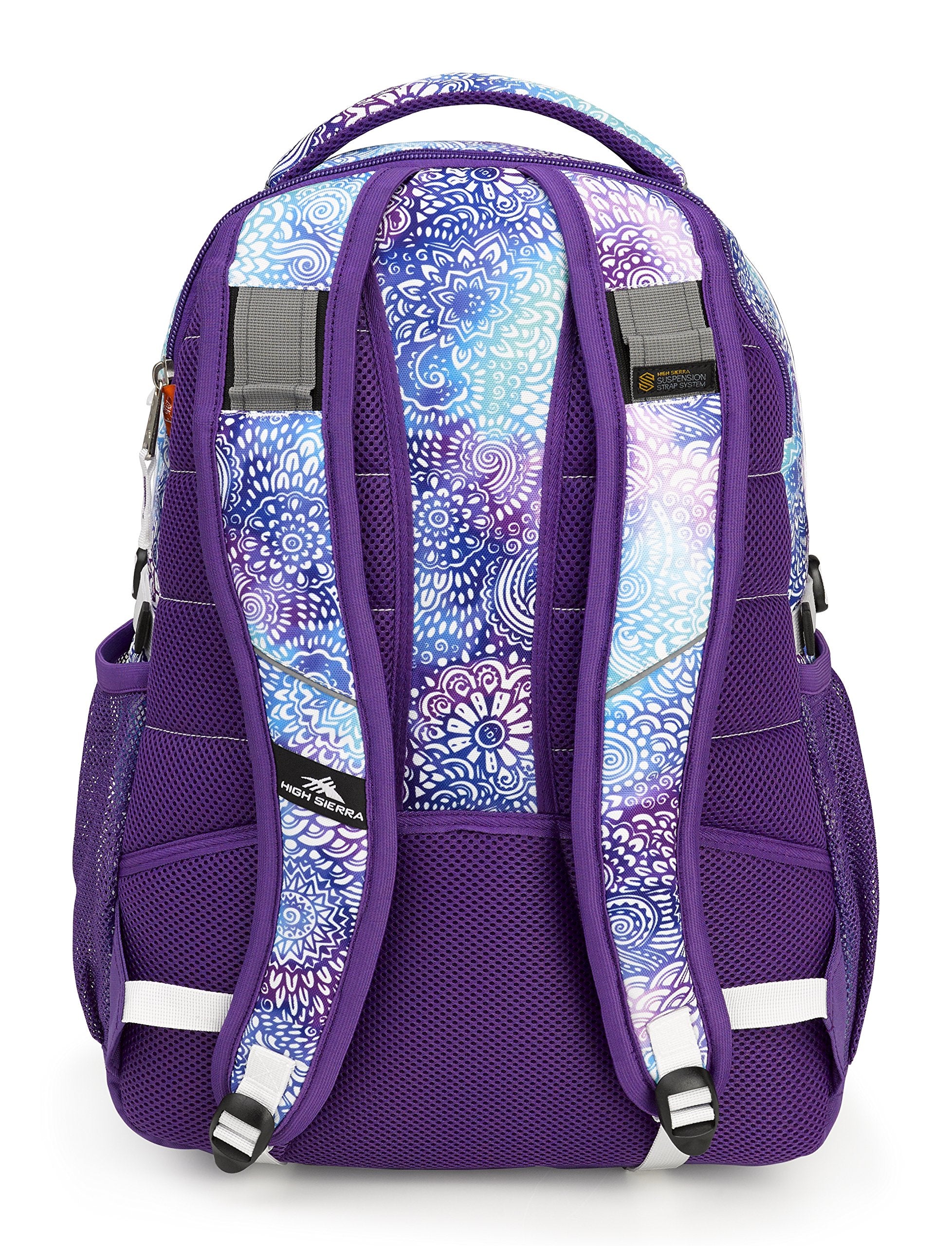 Flower Daze/Deep Purple/White