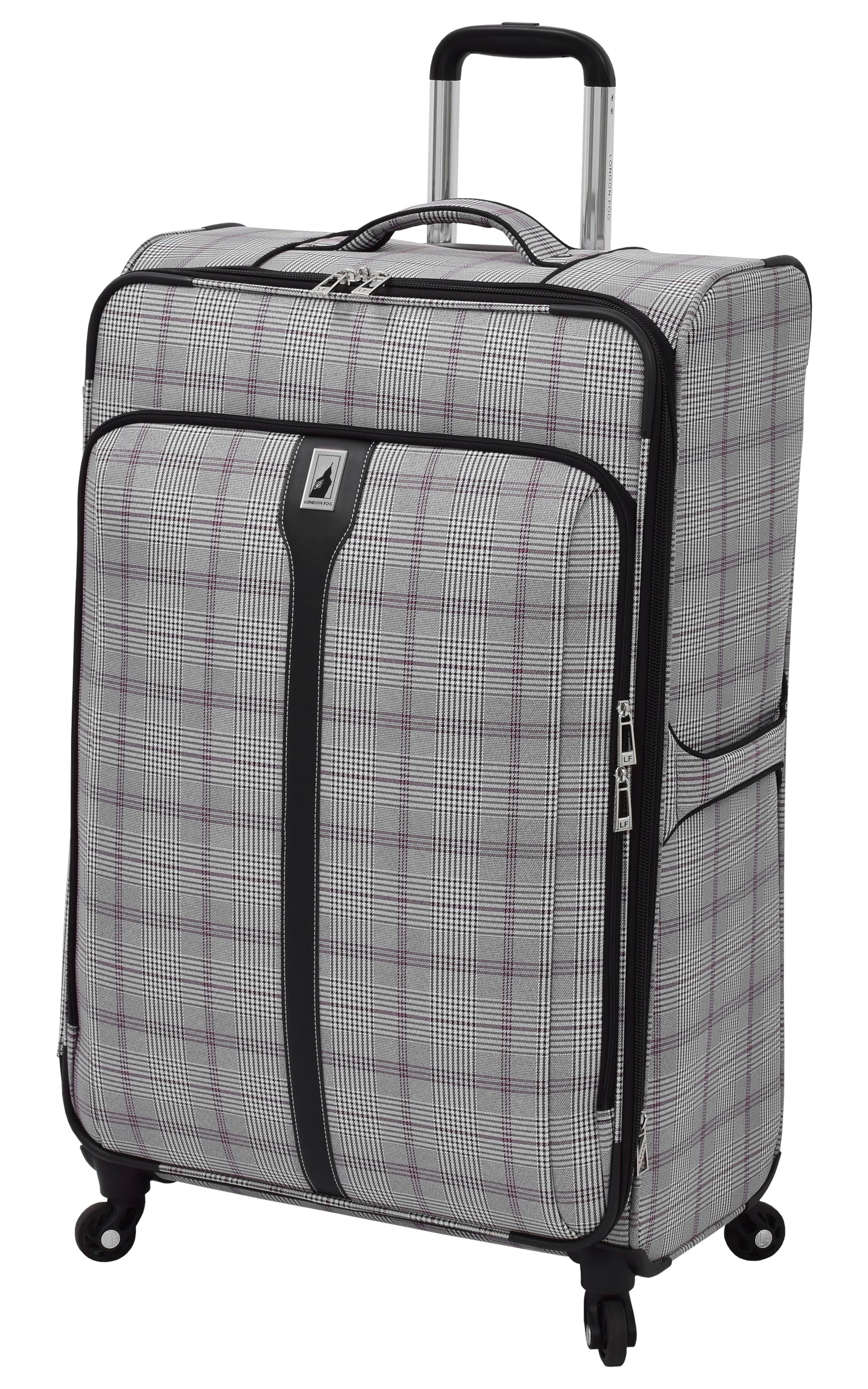 Grey/Burgundy Glen Plaid