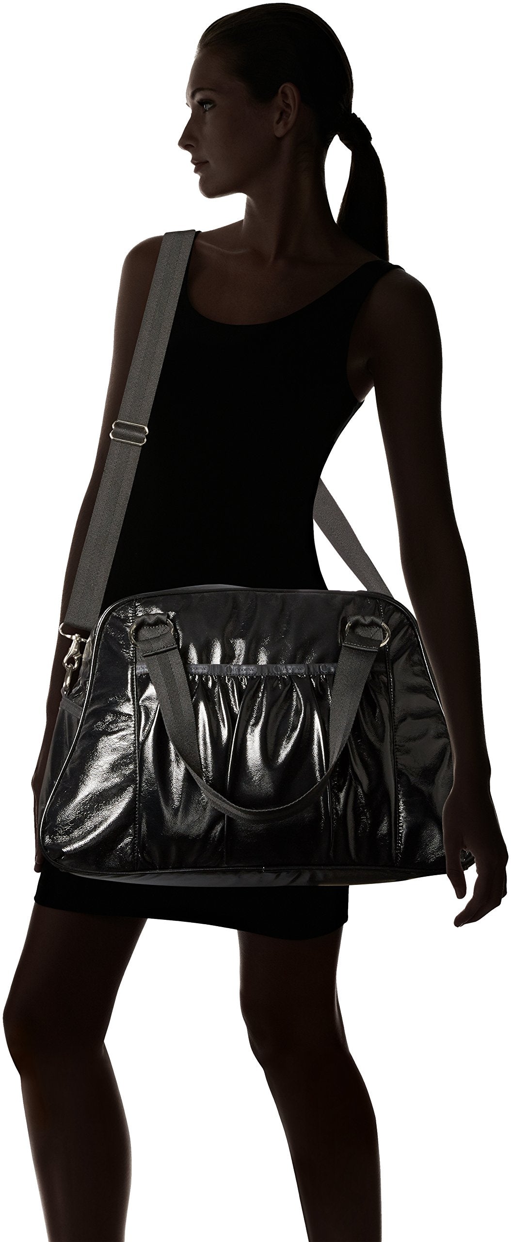 Black Crinkle Patent
