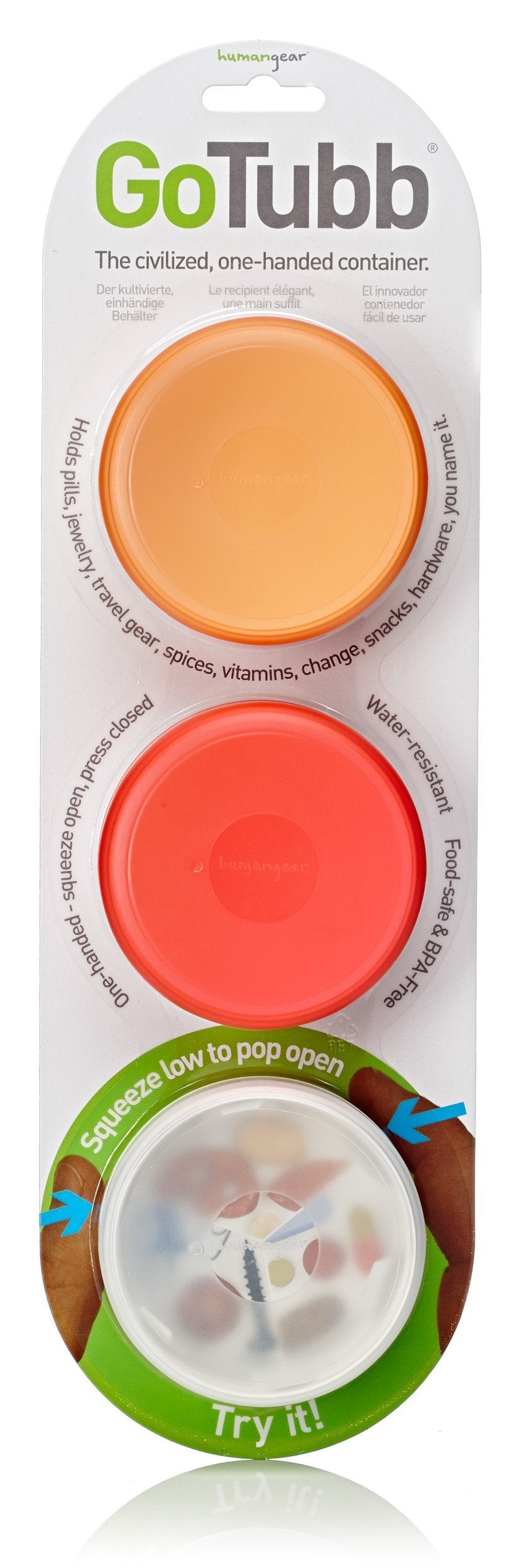 Clear/Orange/Red
