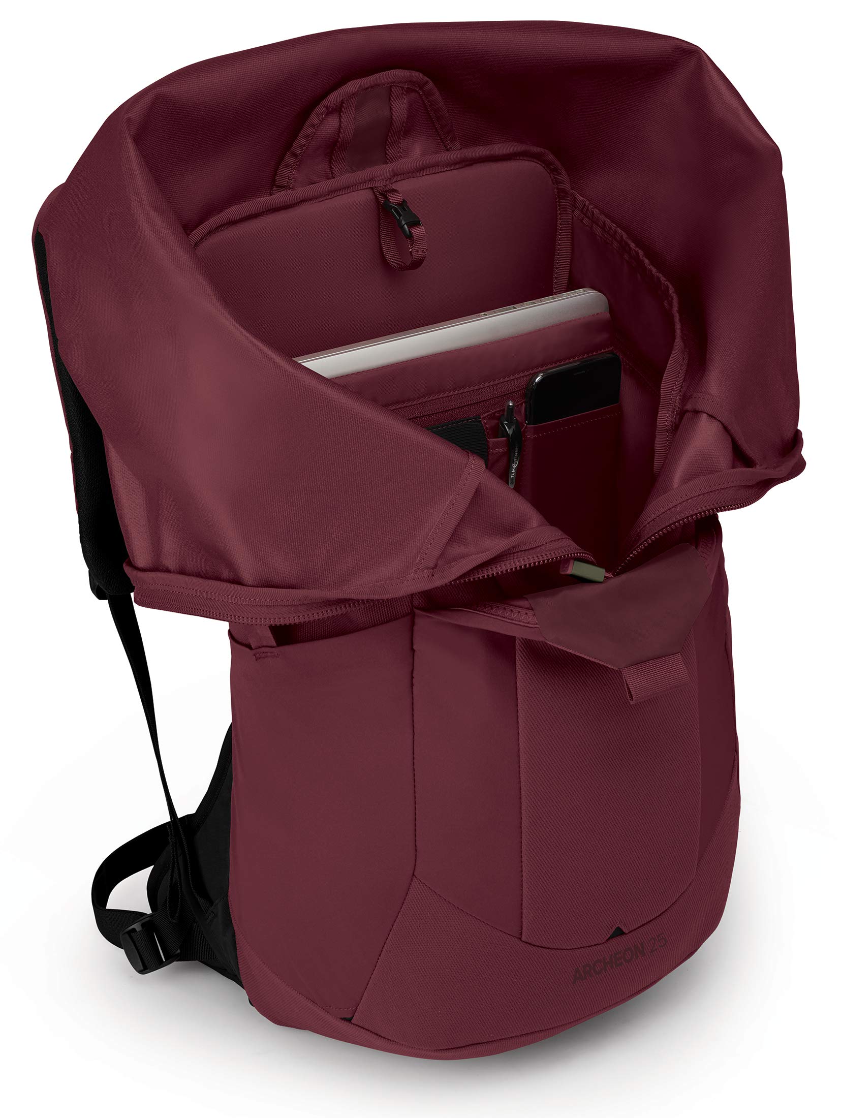 osprey archeon 25 men's roll top backpack Osprey Archeon 25-Mud Red