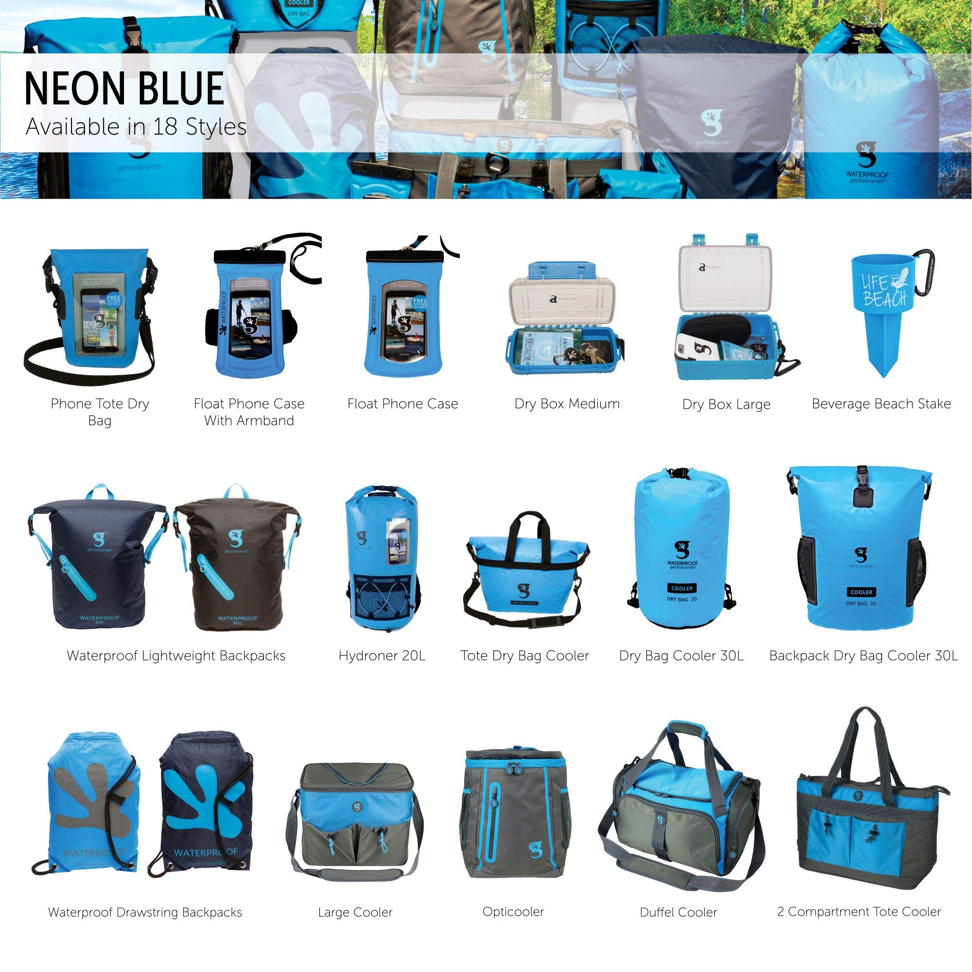 Neon Blue/Grey