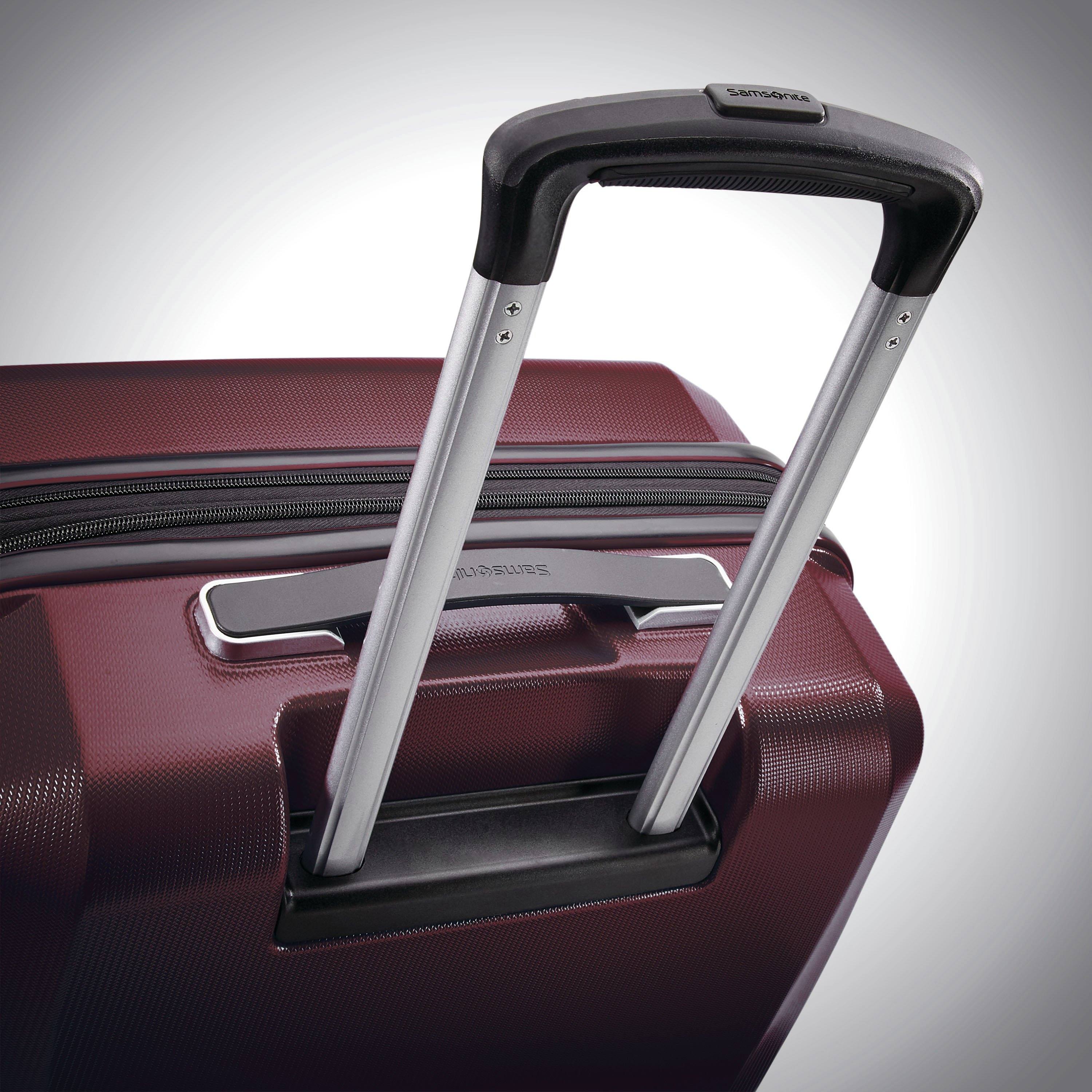 Burgundy samsonite luggage top